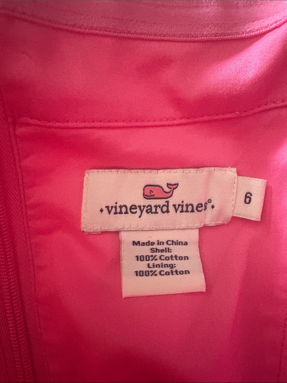 Vineyard Vines Pink Strapless Scallop Sheath Dress - Picture 6 of 7